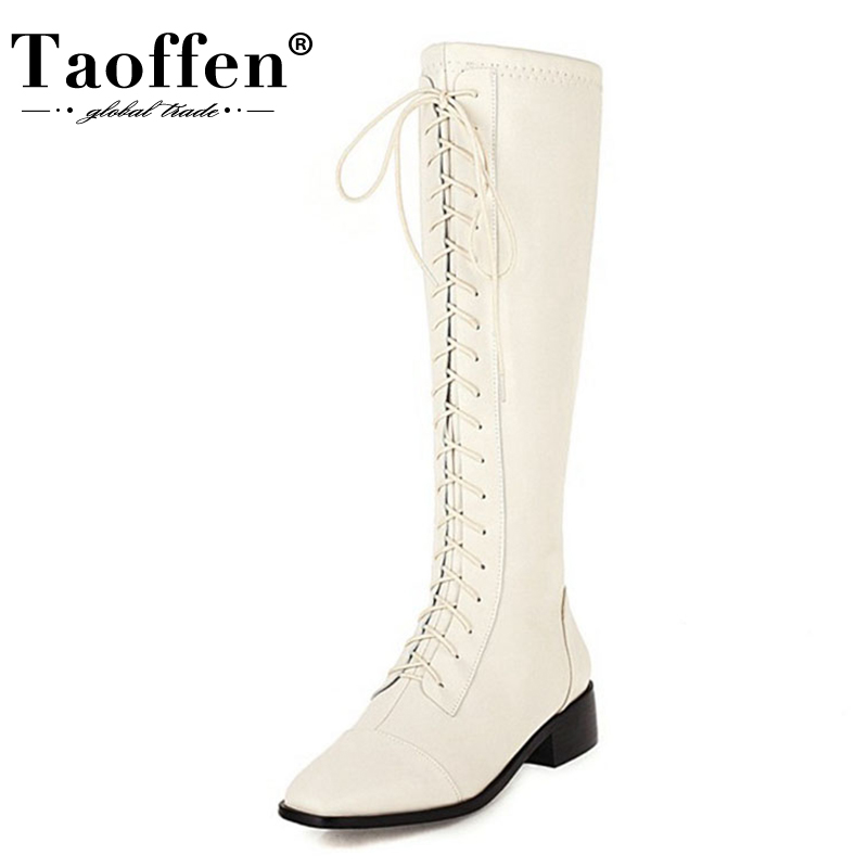 TAOFFEN Plus Size 34-48 Women Knee Boots Cross Strap Warm Fur Winter Shoes Woman Fashion Zipper Long Boot Office Lady Footwear, White
TAOFFEN Plus Size 34-48 Women Knee Boots Cross Strap Warm Fur Winter Shoes Woman Fashion Zipper Long Boot Office Lady Footwear, White