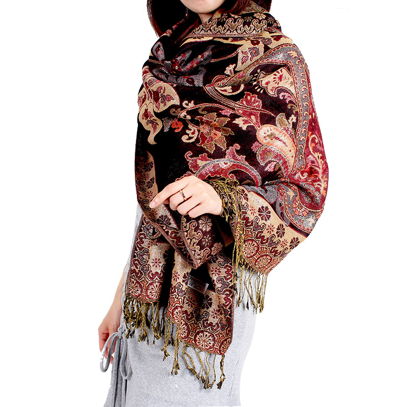 Women Shawl Fashion Ethnic Cashew Viscose Scarf From Spain Long Echarpe Foulards Femme Bufandas Mujer Muslim Hijab Caps new