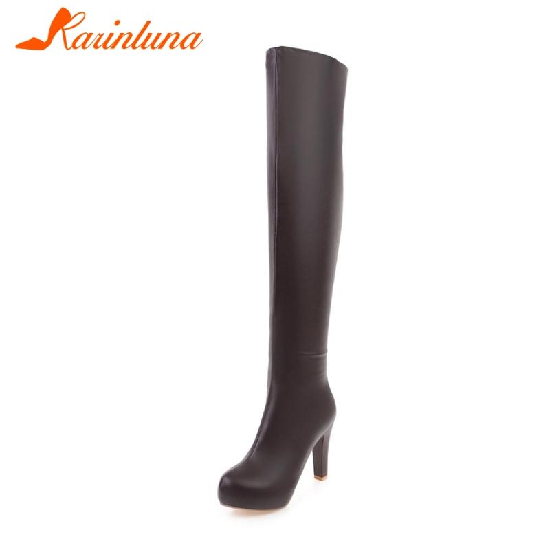 Karin 2020 Brand New Big size 43 elegant high heels over the knee boot platform ladies winter boots shoes women, Black
Karin 2020 Brand New Big size 43 elegant high heels over the knee boot platform ladies winter boots shoes women, Black