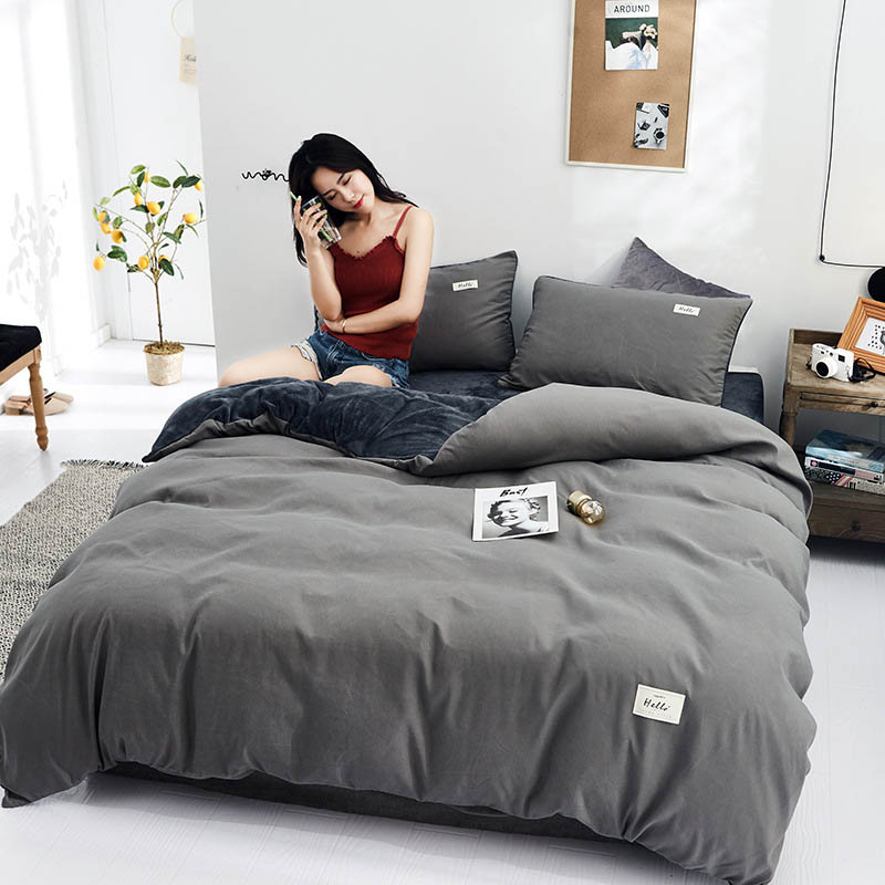 Bedding Sets 3pcs/4pcs Warm Plain Color Home Set Korean Parure Lit Plaid Cover And Pillowcases El Bedclothes, Pink
Bedding Sets 3pcs/4pcs Warm Plain Color Home Set Korean Parure Lit Plaid Cover And Pillowcases El Bedclothes, Pink