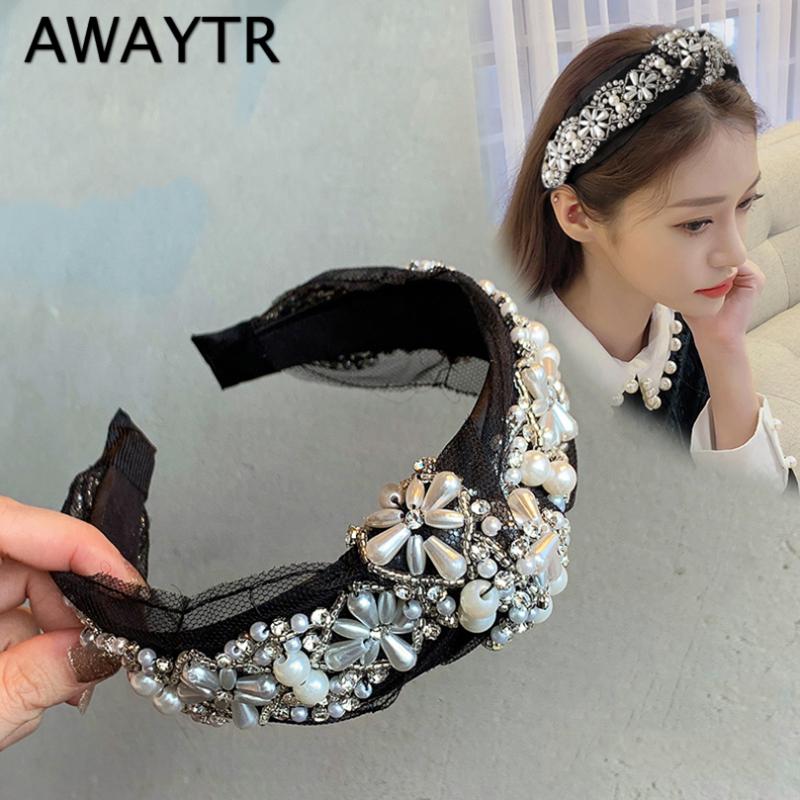 AWAYTR Korea Handmade Pearl Flower Headband for Women Luxury Fabric Lace Hairband Women Girls Headwear Ladies Hair Accessories
AWAYTR Korea Handmade Pearl Flower Headband for Women Luxury Fabric Lace Hairband Women Girls Headwear Ladies Hair Accessories