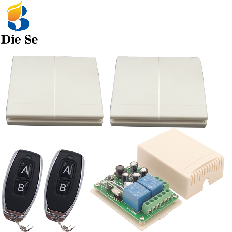 AC85~250V 10A 2CH Remote Control Switch Wireless Relay Receiver 2 button For Light Bulb Lamp Wall Switch Wall Panel
AC85~250V 10A 2CH Remote Control Switch Wireless Relay Receiver 2 button For Light Bulb Lamp Wall Switch Wall Panel