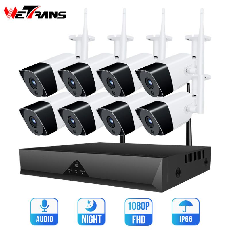 Wetrans Audio System camera surveillance 1080P 8CH Wireless Night Vision Home Security Outdoor Wifi Camera 4CH cctv kit
Wetrans Audio System camera surveillance 1080P 8CH Wireless Night Vision Home Security Outdoor Wifi Camera 4CH cctv kit