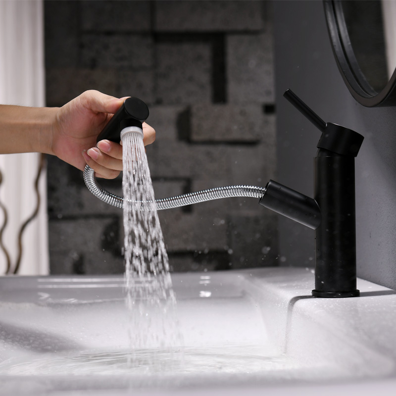 Pull Out Black Kitchen Faucet Bathroom Sink Faucet Single Handle Mixer Tap Deck Mounted Hot Cold Tap Sink Brass
Pull Out Black Kitchen Faucet Bathroom Sink Faucet Single Handle Mixer Tap Deck Mounted Hot Cold Tap Sink Brass