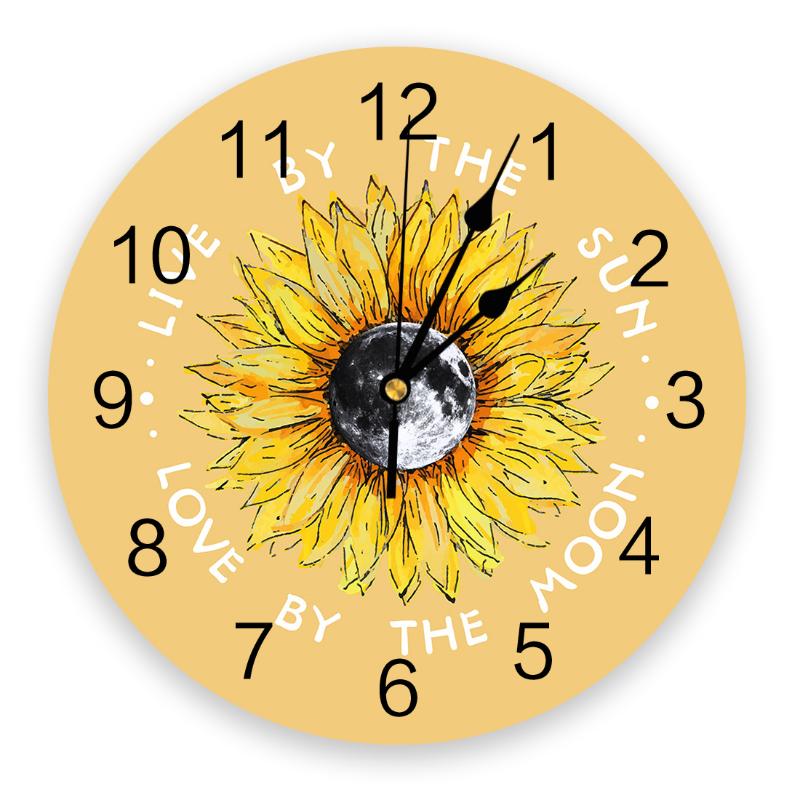 Modern Wall Clock Sunflower And Moon Yellow PVC Wall Clock Home Decor Bedroom Silent Oclock Watch for Living Room
Modern Wall Clock Sunflower And Moon Yellow PVC Wall Clock Home Decor Bedroom Silent Oclock Watch for Living Room