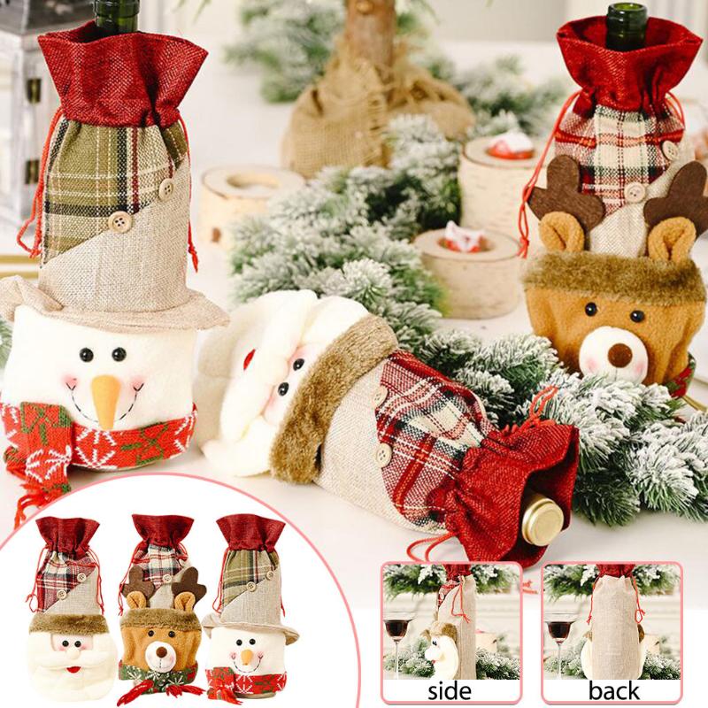 3pc Merry Christmas Santa Bottle Bag Cover Xmas Festival Party Table Decor Gift Home Holiday New Year Christmas Decoration #T1G
3pc Merry Christmas Santa Bottle Bag Cover Xmas Festival Party Table Decor Gift Home Holiday New Year Christmas Decoration #T1G