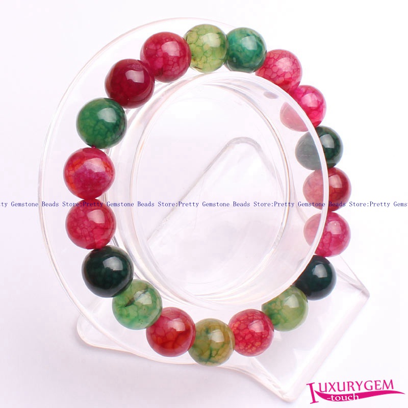 High Quality 8,10,12,14mm Smooth Natural Multicolor Cracked Agates Stone Gems Elasticity Bracelets 7.5" w3531
High Quality 8,10,12,14mm Smooth Natural Multicolor Cracked Agates Stone Gems Elasticity Bracelets 7.5" w3531