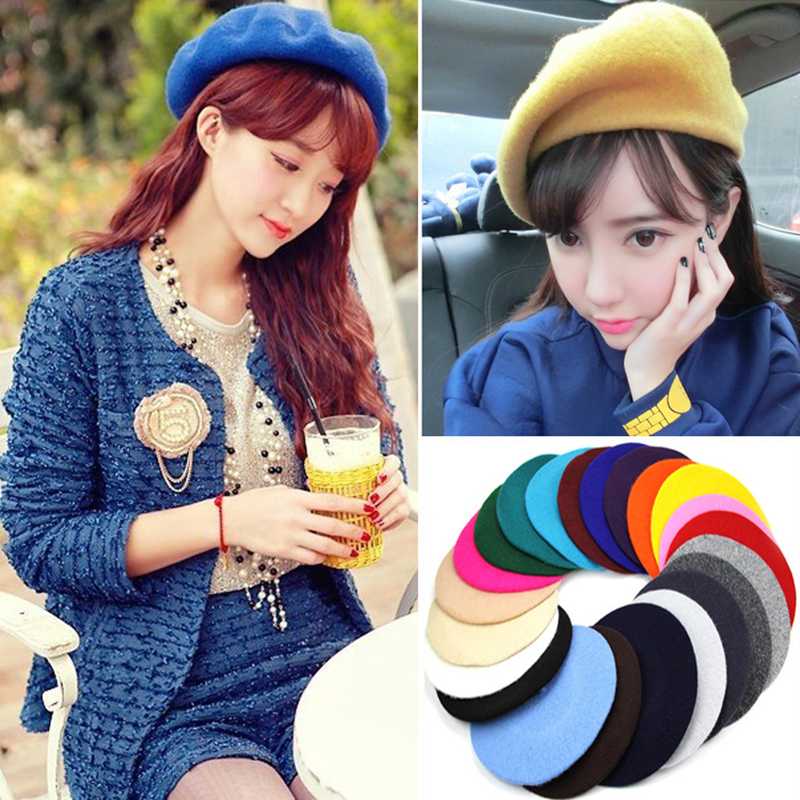 Berets 1pc Autumn Winter Woolen Beret For Women/Girls Solid Color Hat Bonnet Caps Warm Soft Beanie Fashion Elegant Gifts, Red berets
Berets 1pc Autumn Winter Woolen Beret For Women/Girls Solid Color Hat Bonnet Caps Warm Soft Beanie Fashion Elegant Gifts, Red berets