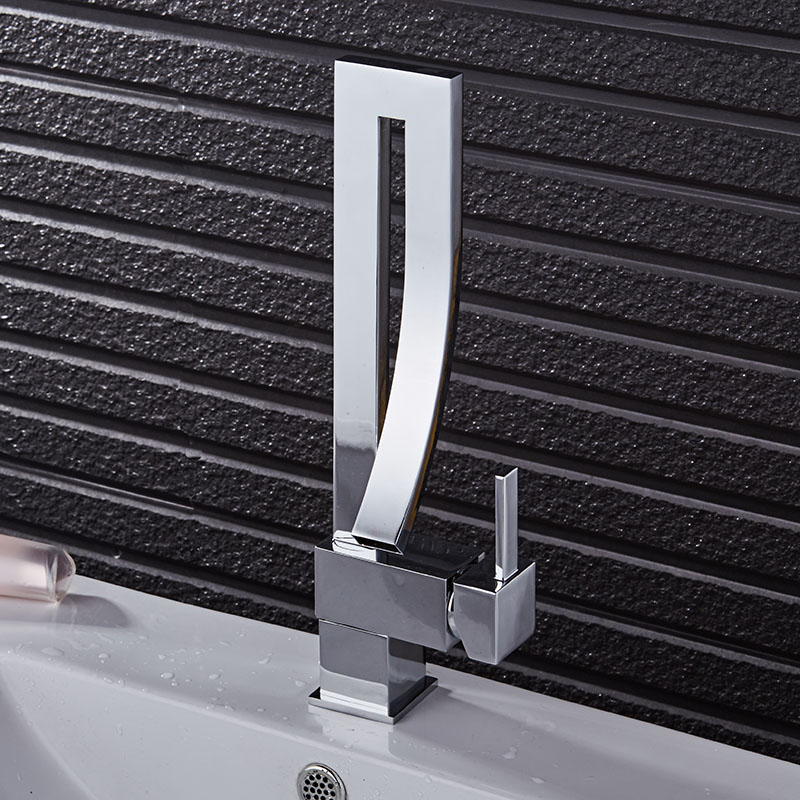 Basin Faucets Chrome Brass Square Tall Bathroom Sink Faucet Single Handle Deck Mounted Toilet Hot And Cold Mixer Water Tap
Basin Faucets Chrome Brass Square Tall Bathroom Sink Faucet Single Handle Deck Mounted Toilet Hot And Cold Mixer Water Tap