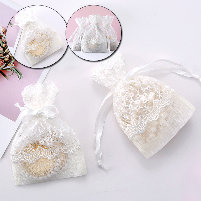 Storage Bags 10x14cm Jewelry Gift Bag Mesh White Lace Ribbon Drawstring Packaging Wedding Party Decoration Drawable
Storage Bags 10x14cm Jewelry Gift Bag Mesh White Lace Ribbon Drawstring Packaging Wedding Party Decoration Drawable