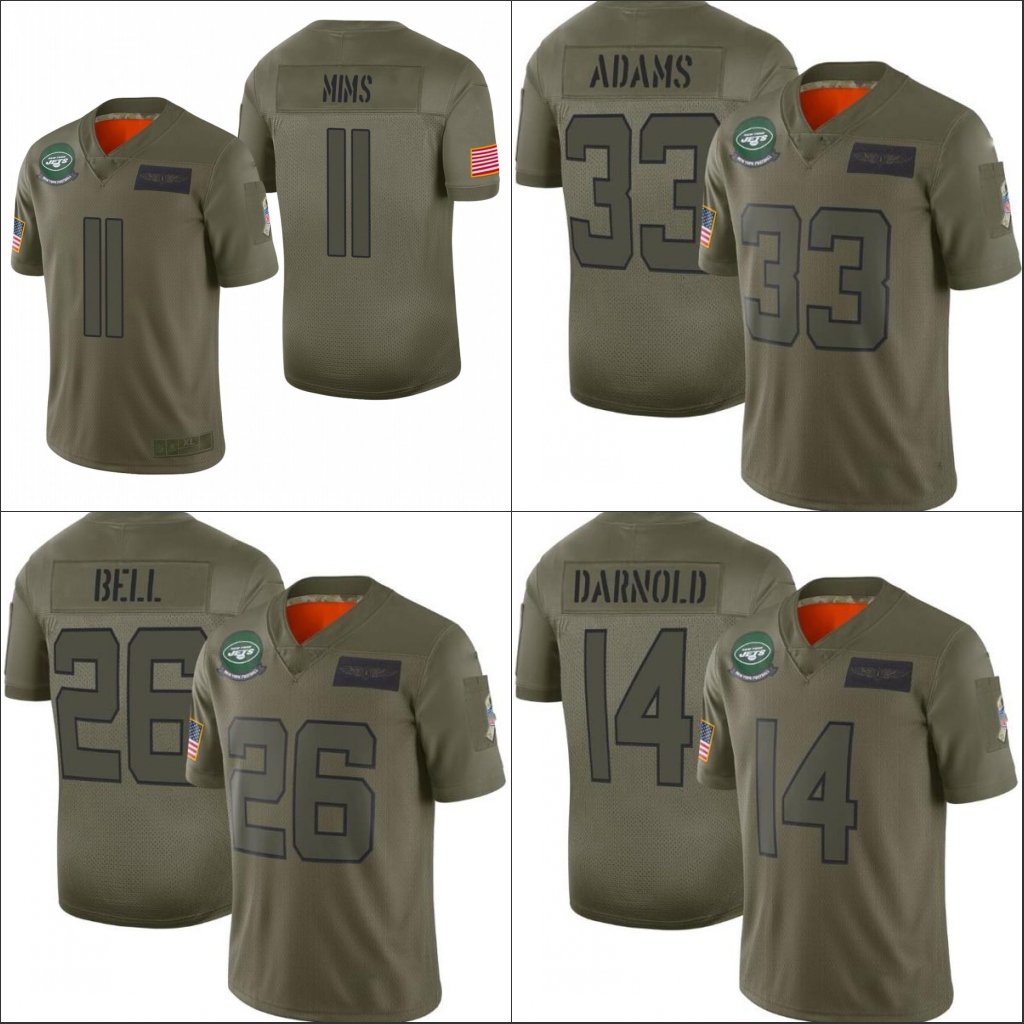 New YorkJetsMen #14 Sam Darnold 26 Le'Veon Bell 33 Jamal Adams 11 Denzel Mims Women Youth Salute to Service Limited Jersey
New YorkJetsMen #14 Sam Darnold 26 Le'Veon Bell 33 Jamal Adams 11 Denzel Mims Women Youth Salute to Service Limited Jersey