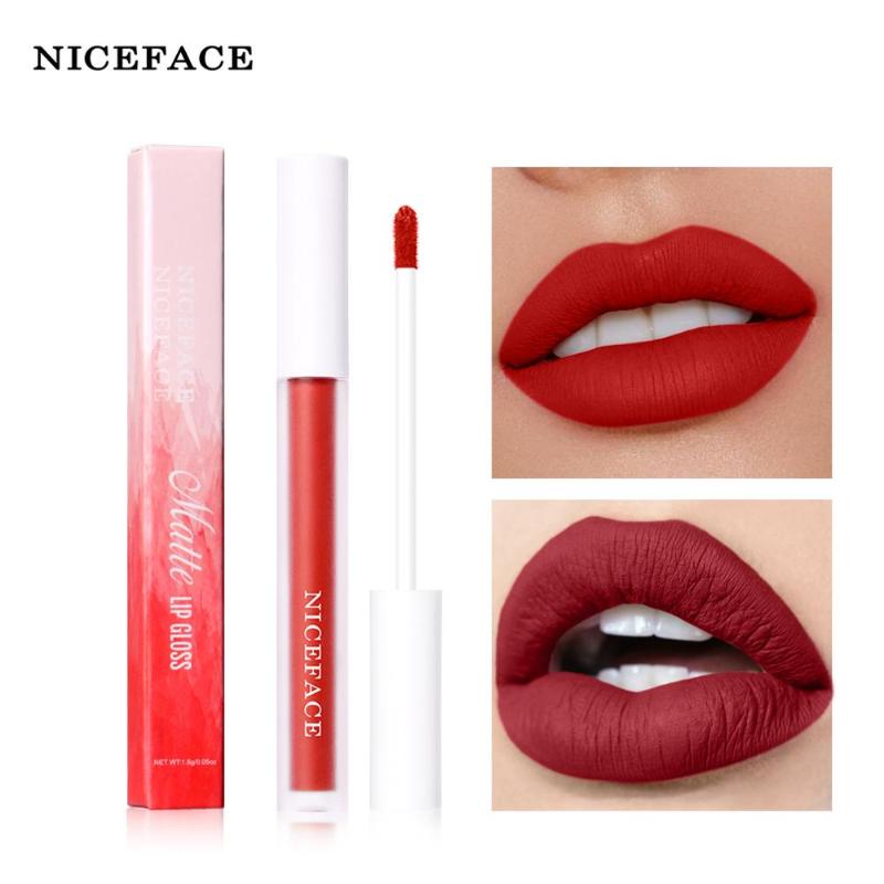 Niceface velvet matte lip gloss red slim long lasting 12 colors waterproof cherry pumpkin purple brown liquid lipstick QB077, 09
Niceface velvet matte lip gloss red slim long lasting 12 colors waterproof cherry pumpkin purple brown liquid lipstick QB077, 09
