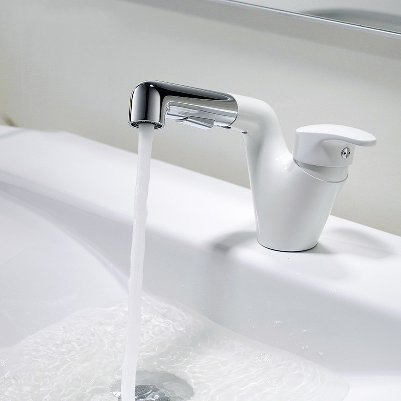 3 Colors Bathroom Sink Faucets Pull Out White Bathroom Faucet Brass Mixer Taps Hot and Cold Deck Mounted Wash Sink Faucet Taps
3 Colors Bathroom Sink Faucets Pull Out White Bathroom Faucet Brass Mixer Taps Hot and Cold Deck Mounted Wash Sink Faucet Taps
