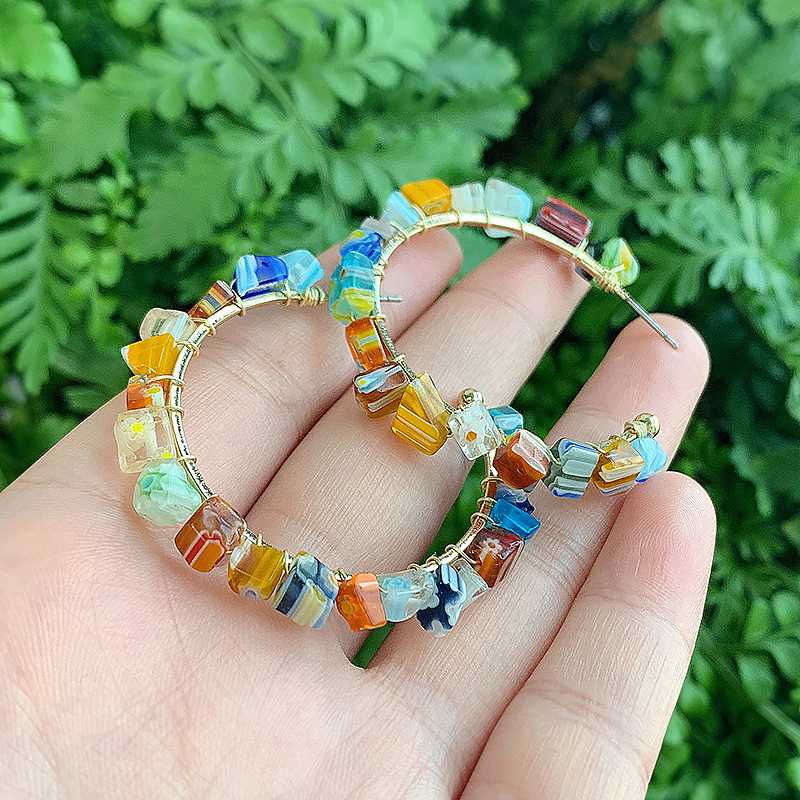 KOMi Bohemian Ethnic Hyperbole Acrylic Beads Big Earrings Circle Earring Brinco Statement Fashion Jewelry K0193
KOMi Bohemian Ethnic Hyperbole Acrylic Beads Big Earrings Circle Earring Brinco Statement Fashion Jewelry K0193