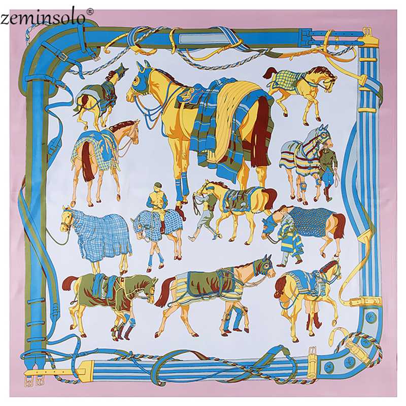 130x130cm Women Bandana Square Silk Scarf Horses Printed Head Scarves Stoles Women 100% Silk Scarfs Shawls Wraps
130x130cm Women Bandana Square Silk Scarf Horses Printed Head Scarves Stoles Women 100% Silk Scarfs Shawls Wraps