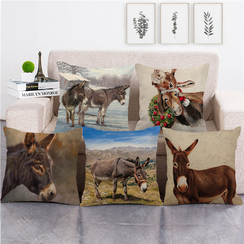 Pillowcase farm animals donkey cushion cover gometric linen/cotton sofa throw pillow cover decorative pillows, 17
Pillowcase farm animals donkey cushion cover gometric linen/cotton sofa throw pillow cover decorative pillows, 17