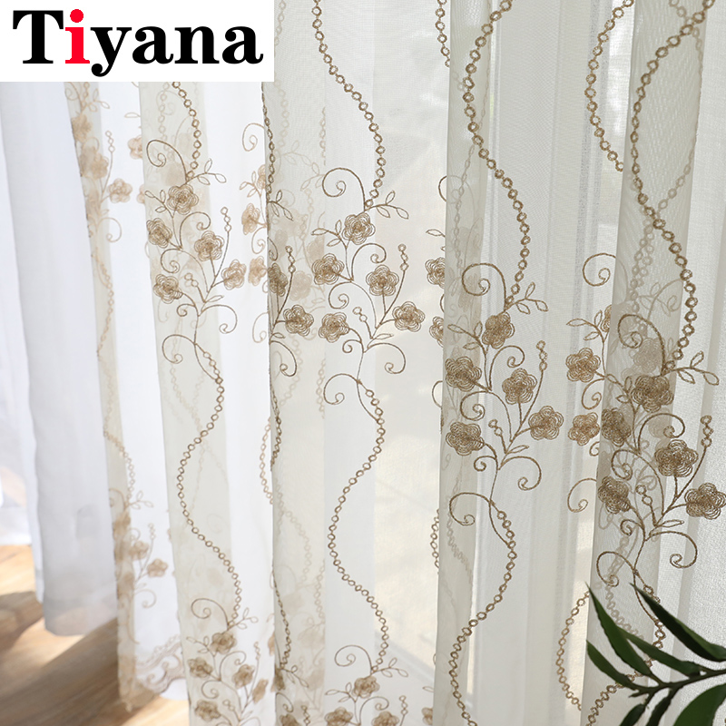Korean Coffee Embroidered Voile Curtains For Bedroom Window Curtain For Living Room Sheer Curtain Blind Custom Made Drape JK129Y, Tulle
Korean Coffee Embroidered Voile Curtains For Bedroom Window Curtain For Living Room Sheer Curtain Blind Custom Made Drape JK129Y, Tulle
