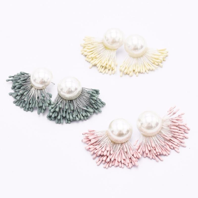 Fashion Jewelry Pink Green White Floral Simulated Pearl Earring for Women Girlfriend Party Simple Tassel Stud Earrings Statement
Fashion Jewelry Pink Green White Floral Simulated Pearl Earring for Women Girlfriend Party Simple Tassel Stud Earrings Statement