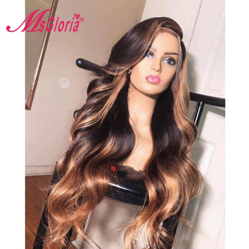 Honey Blonde Highlight Ombre Color Wigs Human Hair Body Wave Part Lace Front Human Hair Wigs Brazilian Remy Pre Plucked, As pic
Honey Blonde Highlight Ombre Color Wigs Human Hair Body Wave Part Lace Front Human Hair Wigs Brazilian Remy Pre Plucked, As pic