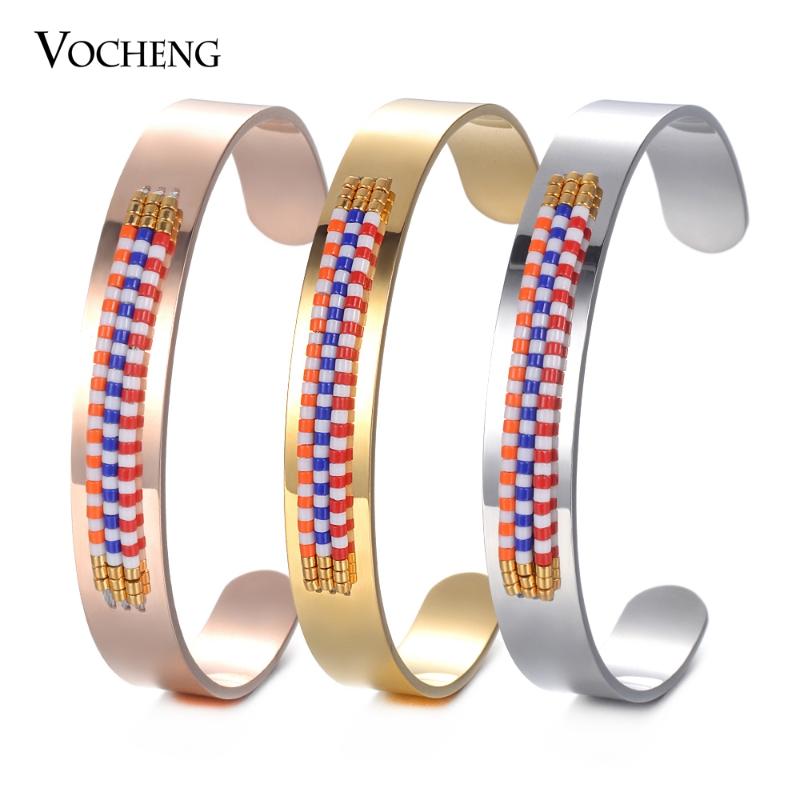 10pcs/lot Stainless Steel Bangle Seed Bead Bracelet Female Handmade Jewelry 3 Colors M-008*10
10pcs/lot Stainless Steel Bangle Seed Bead Bracelet Female Handmade Jewelry 3 Colors M-008*10