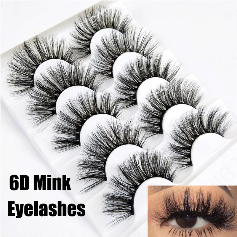 5 Pairs 6D Mink Natural Long False Eyelashes Fluffy Full Strips Wispies Handmade Eye Lashes Extension Makeup Beauty
5 Pairs 6D Mink Natural Long False Eyelashes Fluffy Full Strips Wispies Handmade Eye Lashes Extension Makeup Beauty
