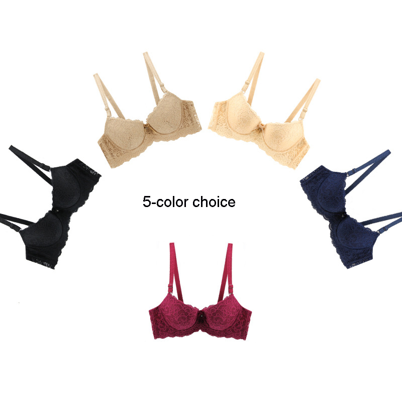 PAERLAN New sexy push up three rows of closed underwear Comfortable seamless underwear 5/8 cup bra female, Black
PAERLAN New sexy push up three rows of closed underwear Comfortable seamless underwear 5/8 cup bra female, Black