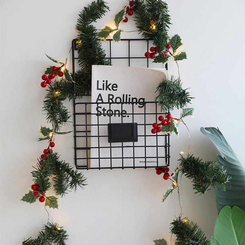 2m 20led Pine Needles Fairy Light Warm White LED Copper Wire String Lights for Christmas Tree Holiday Party Bedroom Decoration