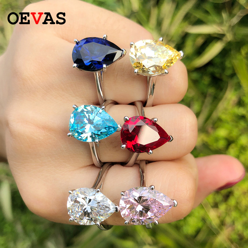 Zircon Wedding rings for women Real 925 Sterling Silver Colorful Big Water drop CZ Engagement ring size 5-12
Zircon Wedding rings for women Real 925 Sterling Silver Colorful Big Water drop CZ Engagement ring size 5-12