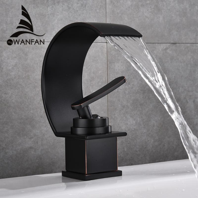 Basin Faucet Waterfall Black with Brushed Bathroom Basin sink Faucet Cold and Hot Water Mixer Single Handle Bathroom Taps 855737
Basin Faucet Waterfall Black with Brushed Bathroom Basin sink Faucet Cold and Hot Water Mixer Single Handle Bathroom Taps 855737