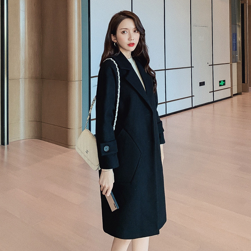 Korean Loose Wool Overcoat Fashion Wool Coat Women 2020 Winter Long Single Button Woolen Coat Free Shipping Ladies Winter Coats, Beige
Korean Loose Wool Overcoat Fashion Wool Coat Women 2020 Winter Long Single Button Woolen Coat Free Shipping Ladies Winter Coats, Beige