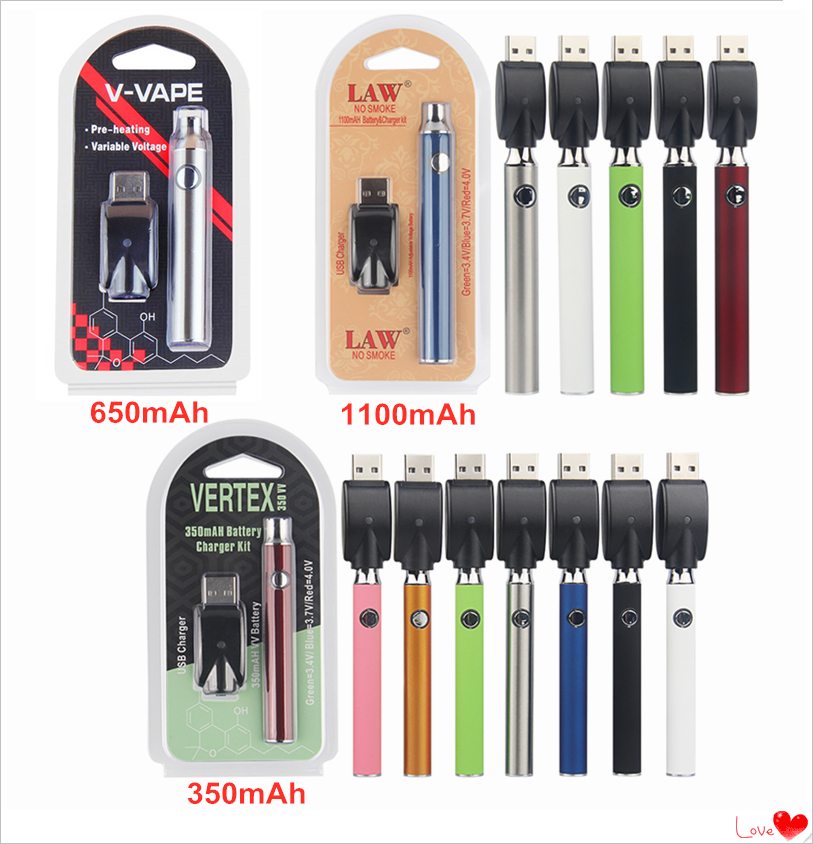 Vertex LAW LO VV Batteries Charger Kit 350mAh 650mAh 1100mAh CO2 Oil Preheat Battery E Cigarettes Vape Pen Fit 510 Atomizers Cartridges
Vertex LAW LO VV Batteries Charger Kit 350mAh 650mAh 1100mAh CO2 Oil Preheat Battery E Cigarettes Vape Pen Fit 510 Atomizers Cartridges