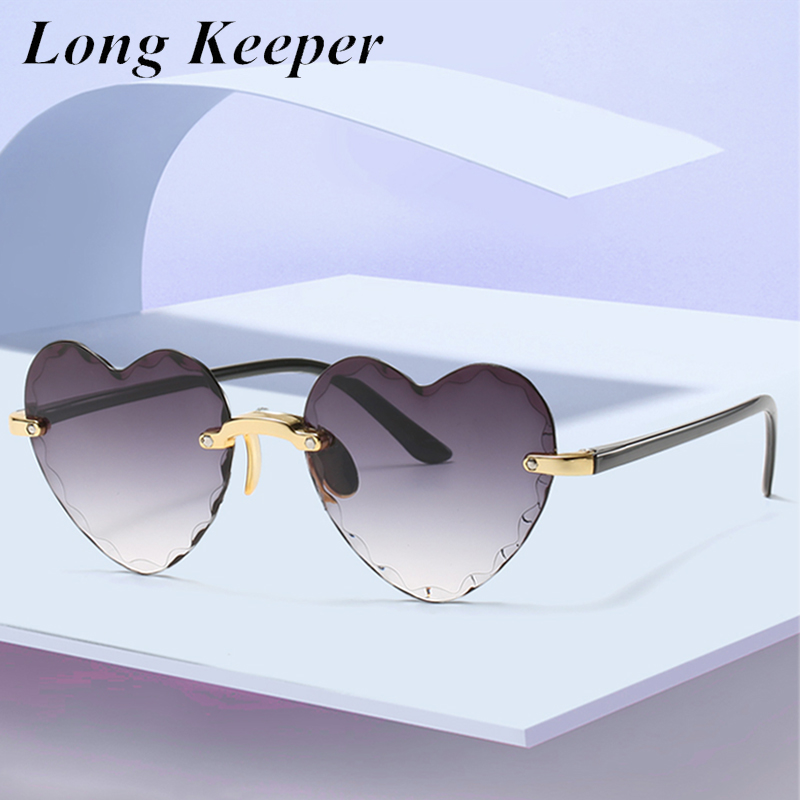 LongKeeper Women Rimless Sunglasses Fashion Heart-shaped Sun Glasses For Ladies Vintage Cute Gradient Shades Eyeglasses UV400
LongKeeper Women Rimless Sunglasses Fashion Heart-shaped Sun Glasses For Ladies Vintage Cute Gradient Shades Eyeglasses UV400