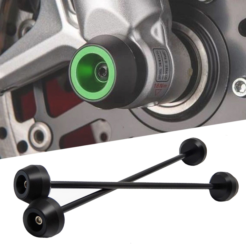 MTKRACING For Ninja250 Ninja300 Z125 Z250 Z300 ZX250R ZX300R Front and Rear Axle sliders Fork wheel protection Crash pad kit
MTKRACING For Ninja250 Ninja300 Z125 Z250 Z300 ZX250R ZX300R Front and Rear Axle sliders Fork wheel protection Crash pad kit