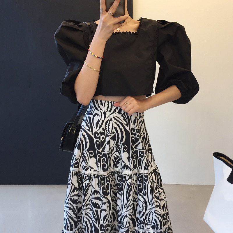 GOOHOJIO 2020 New A-line High Waist Women Skirts Fashion Slim Beach Casual Skirt Ladies Flower Printing Clothing Women Skirts, Black
GOOHOJIO 2020 New A-line High Waist Women Skirts Fashion Slim Beach Casual Skirt Ladies Flower Printing Clothing Women Skirts, Black