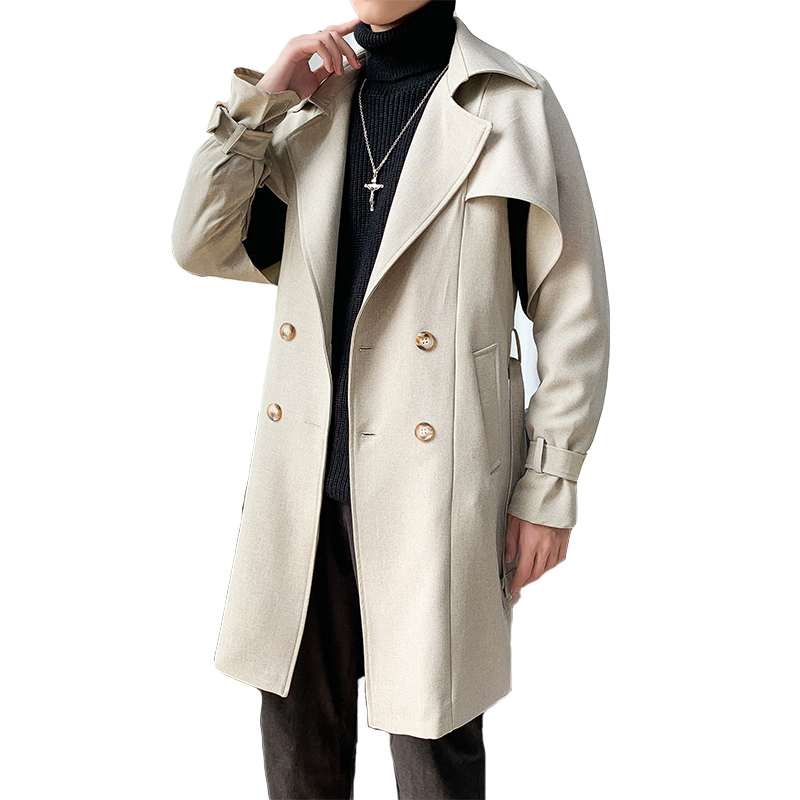 Men Woolen Trench Coat Autumn Winter Mid Long Wool & Blends Jacket Casual Men' Woolen Coat, Beige
Men Woolen Trench Coat Autumn Winter Mid Long Wool & Blends Jacket Casual Men' Woolen Coat, Beige