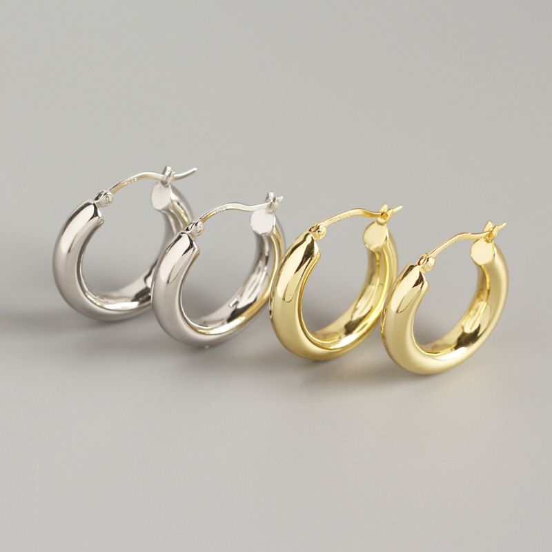 European and American style 100%925 sterling silver cold wind metal ring ear buckle for women's wedding party boutique jewelry
European and American style 100%925 sterling silver cold wind metal ring ear buckle for women's wedding party boutique jewelry
