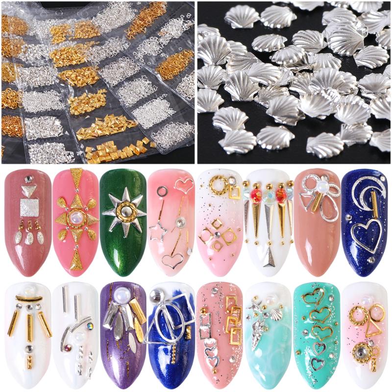 Mixed Metal Nail Decoration Set Seashell Star Circle Black Gold Silver Hollow Frosted Tips Studs Rivet DIY 3D Accessories SA688
Mixed Metal Nail Decoration Set Seashell Star Circle Black Gold Silver Hollow Frosted Tips Studs Rivet DIY 3D Accessories SA688