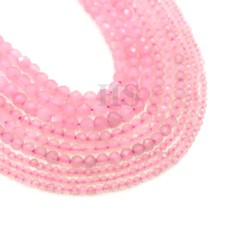 Natural Pink Rose Quartz Small Faceted Round Loose Bead Healing Energy Stone for Jewelry Bracelet Necklace Design 2mm 3mm 4mm
Natural Pink Rose Quartz Small Faceted Round Loose Bead Healing Energy Stone for Jewelry Bracelet Necklace Design 2mm 3mm 4mm