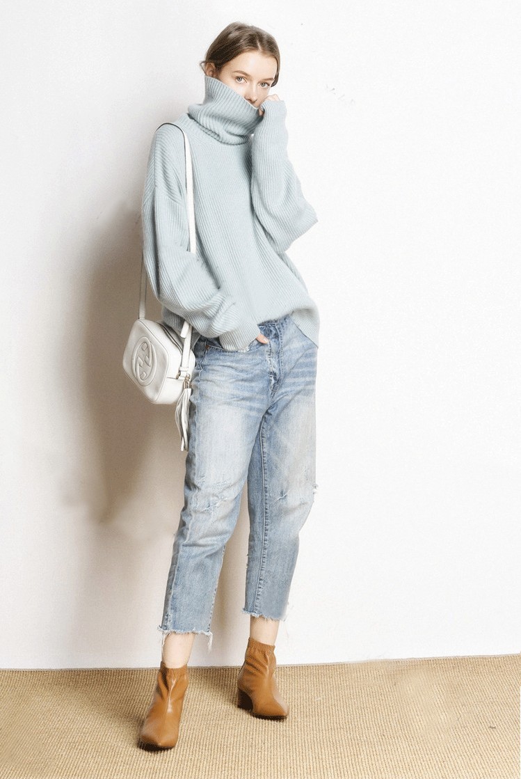 Hot Sale 5Colors Women Pullover and Sweater Cashmere Knitted Jumpers Winter New Fashion Thick Warm Female Clothes Girl Tops 201221