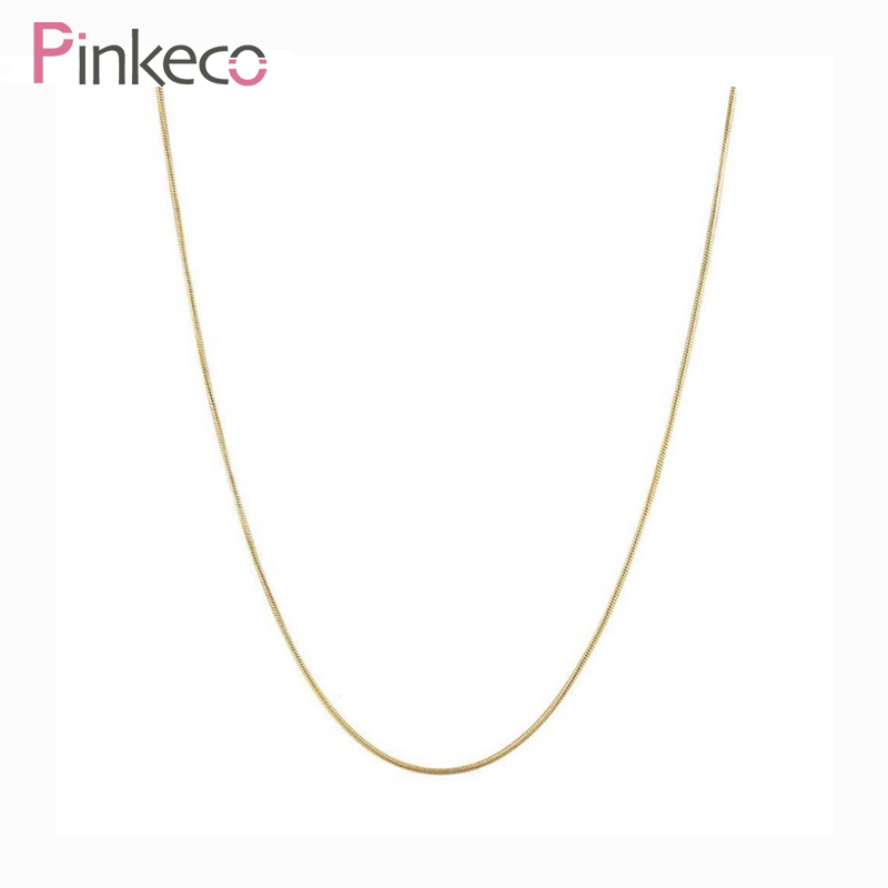 Pinkeco titanium steel gold daily wild thin round snake bone chain necklace
Pinkeco titanium steel gold daily wild thin round snake bone chain necklace