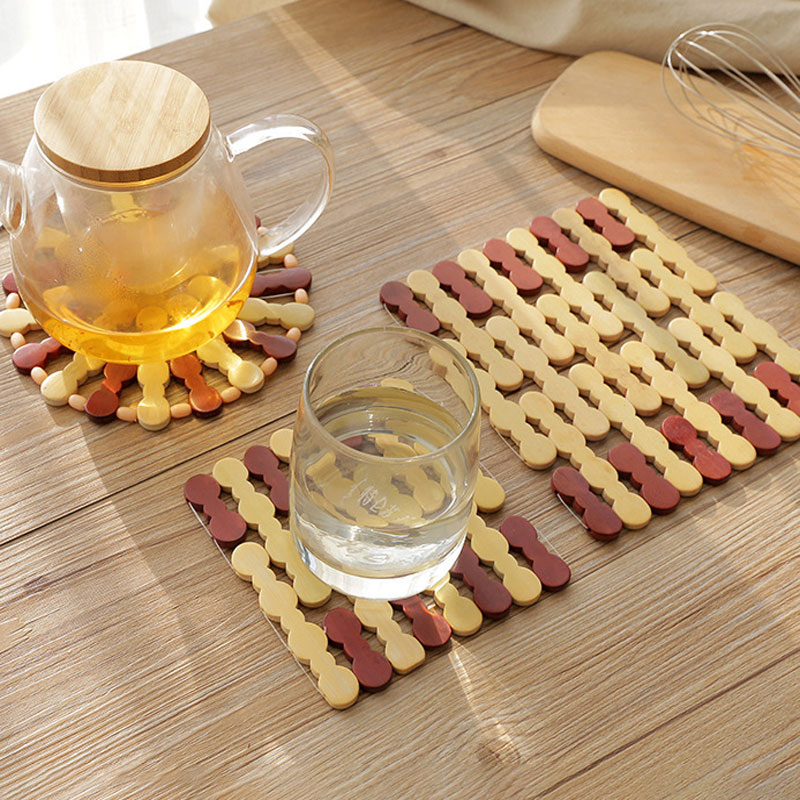 New Creative Desk Table Round Natural Bamboo Mats Heat Insulating Pads Coasters Pot Cup Mat Kitchen Accessories
New Creative Desk Table Round Natural Bamboo Mats Heat Insulating Pads Coasters Pot Cup Mat Kitchen Accessories