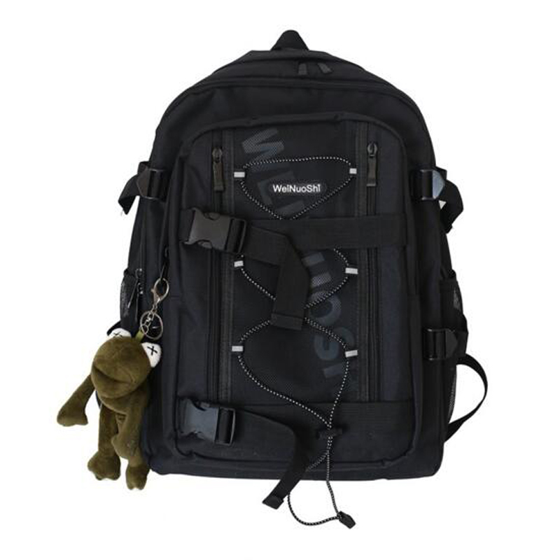 Reflective Schoolbag Male Large Capacity Backpack Tooling Shoulder Bag Rucksack Men Women Backpack Laptop Bag Mochila, Black
Reflective Schoolbag Male Large Capacity Backpack Tooling Shoulder Bag Rucksack Men Women Backpack Laptop Bag Mochila, Black