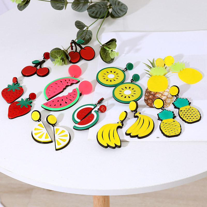 Cute Pineapple Cherry Lemon Fruit Earrings For Women Korean Style Fashion Resin Acrylic Drop Earring Ladies Big Hanging Earring
Cute Pineapple Cherry Lemon Fruit Earrings For Women Korean Style Fashion Resin Acrylic Drop Earring Ladies Big Hanging Earring