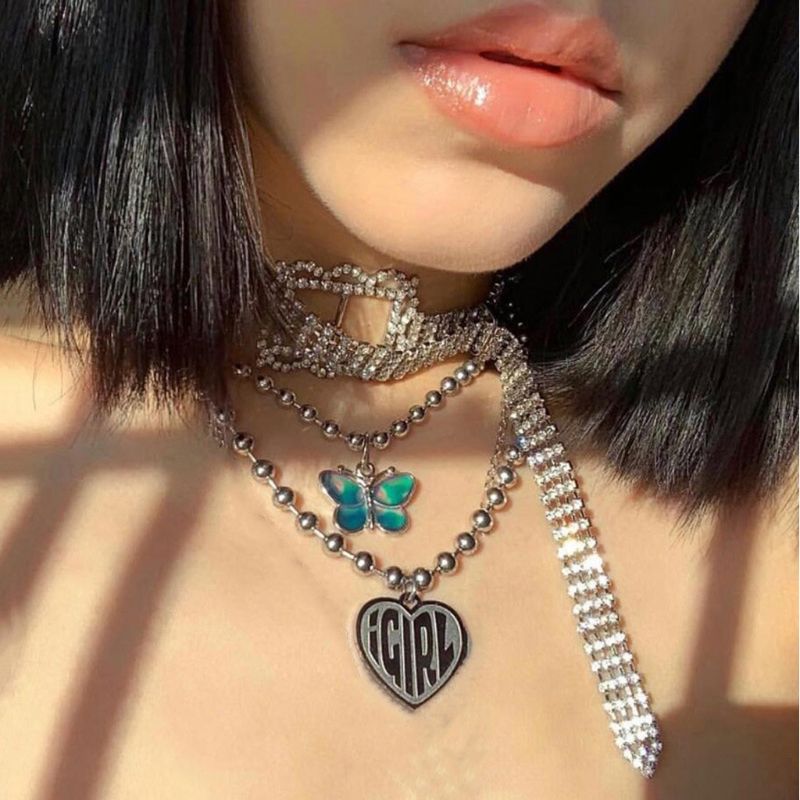 Stainless Steel Female Symbol Internet She Devil Igirl Choker Necklace Women Heavy Gothic Streetwear Chain Necklace
Stainless Steel Female Symbol Internet She Devil Igirl Choker Necklace Women Heavy Gothic Streetwear Chain Necklace