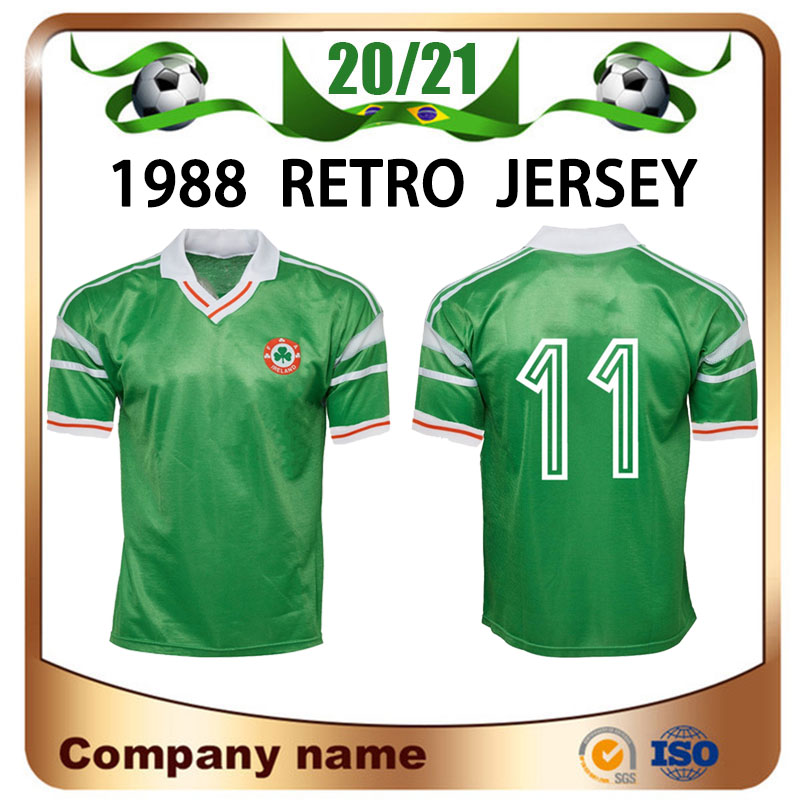 1988 Ireland retro soccer jersey 88/90 Stapleton McCarthy McGrath Houghton Whelan Kelly soccer jersey National Team Football uniforms Sales, Black;yellow
1988 Ireland retro soccer jersey 88/90 Stapleton McCarthy McGrath Houghton Whelan Kelly soccer jersey National Team Football uniforms Sales, Black;yellow