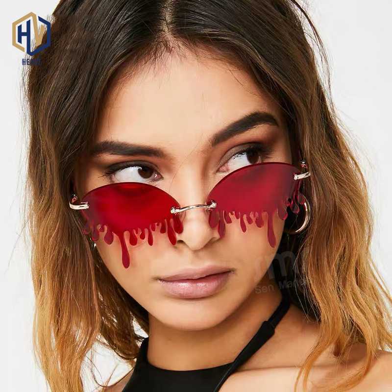 Fashion Rimless Sunglasses Women New Vintage Unique Tears Shape Steampunk Sunglasses Female Gafas Shades UV400 Oculos Feminino
Fashion Rimless Sunglasses Women New Vintage Unique Tears Shape Steampunk Sunglasses Female Gafas Shades UV400 Oculos Feminino