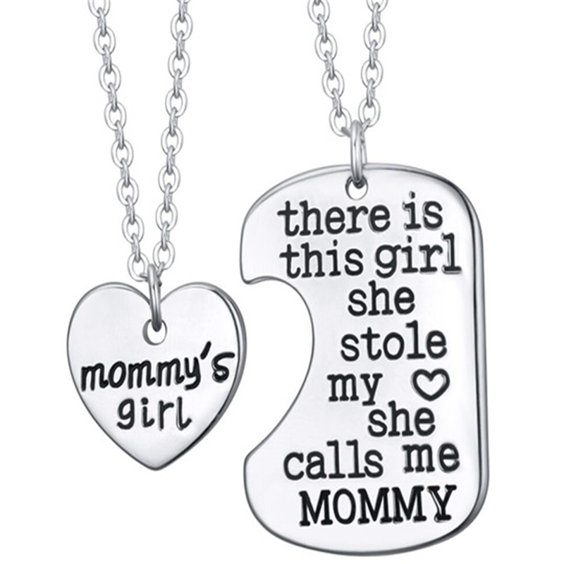 Luokey Stainless Steel Necklace There Is The Girl Stole My Heart She Calls Me Mommy Penant Necklace Family Friendship
Luokey Stainless Steel Necklace There Is The Girl Stole My Heart She Calls Me Mommy Penant Necklace Family Friendship