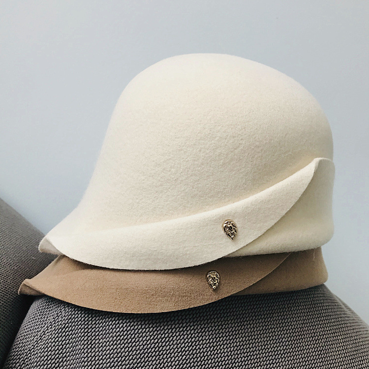 New Winter Hat For Women Wool Felt Cloche Retro Upturn Brim Fedora Hat Lady Party Fashion Collapsible Soft Warm Cap, White
New Winter Hat For Women Wool Felt Cloche Retro Upturn Brim Fedora Hat Lady Party Fashion Collapsible Soft Warm Cap, White