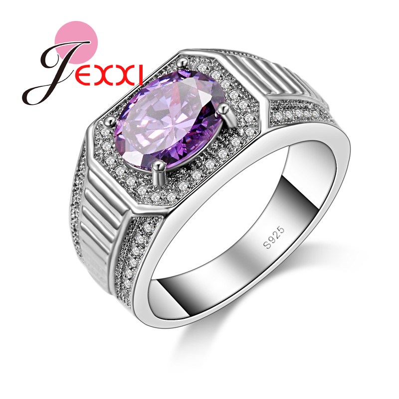 Top Quality New Arrival Genuine 925 Sterling Silver Women Fashion Jewelry Beautiful Clear Purple Crystal Wedding Rings
Top Quality New Arrival Genuine 925 Sterling Silver Women Fashion Jewelry Beautiful Clear Purple Crystal Wedding Rings