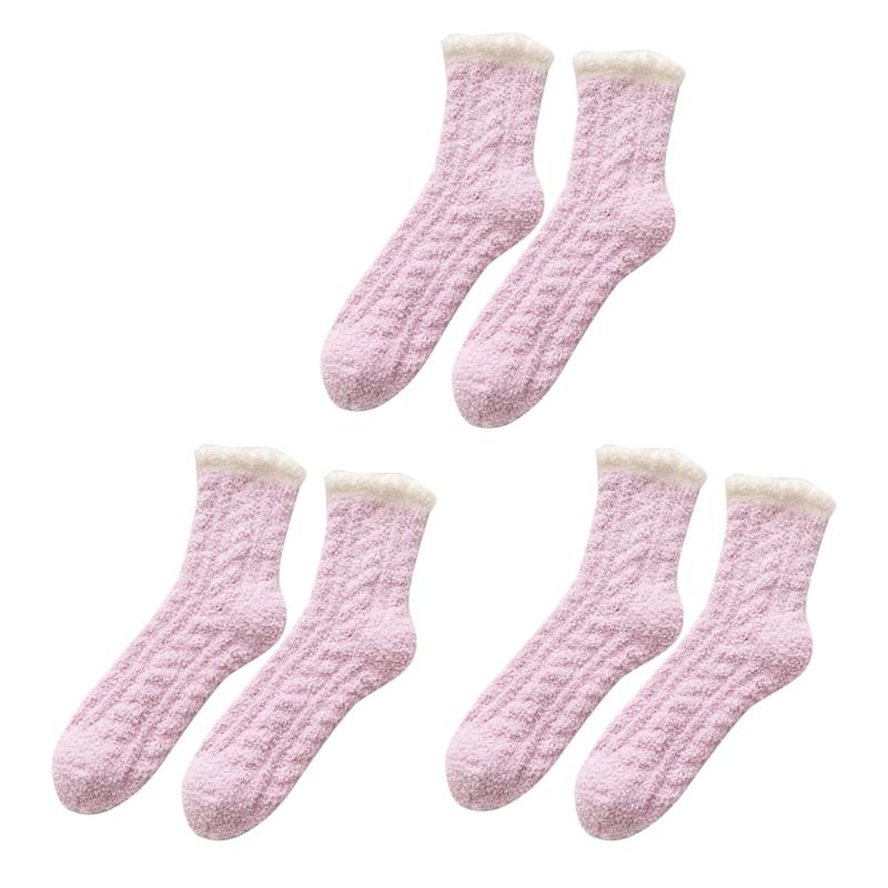 3 Pairs Sleeping Bed Elastic Women Socks Home Fluffy Fuzzy Daily Casual Winter Warm Floor Cozy Indoor Cute Plush Soft, White
3 Pairs Sleeping Bed Elastic Women Socks Home Fluffy Fuzzy Daily Casual Winter Warm Floor Cozy Indoor Cute Plush Soft, White